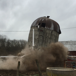 Silo demolition