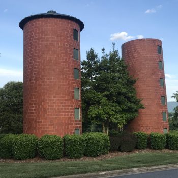 Old brick silos